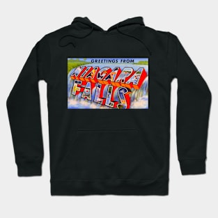 Greetings from Niagara Falls - Vintage Large Letter Postcard Hoodie